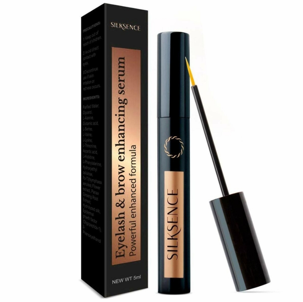 Silksence Eyelash Growth Serum for Lash and Brow Irritation Free Formula (5ML)